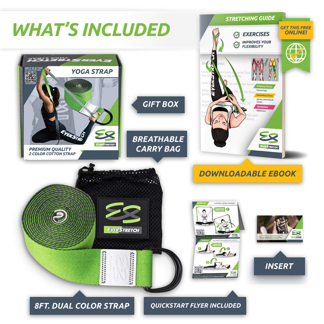 thumbnail image 2 of Leg Extension Machine Yoga Strap, Multi-loop Strap, 12 Loops Yoga Stretch Strap, Nonelastic Hamstring Stretcher 2 of 12