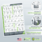 Basic Stretching Poster - 23" x 35" Laminated Exercise Instruction Poster by EverStretch