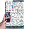 Basic Barbell Exercise Poster - 23" x 35" Laminated Exercise Instruction Poster by EverStretch